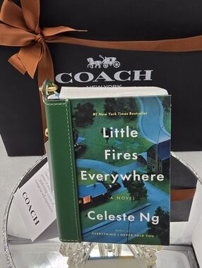Coach Micro Book Bag Charm Little Fires Everywhere Hardcover with Gift Box